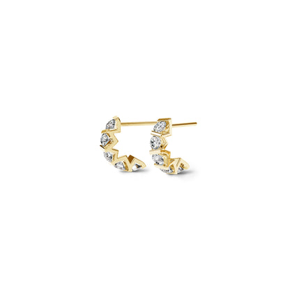 Vivida Creolen • Diamant von Niessing (N404975-2.8mm-5x-0.08ct-gloss-cy)