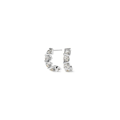 Vivida Creolen, Platin • Diamant von Niessing (N404975-2.8mm-5x-0.08ct-gloss-pt)