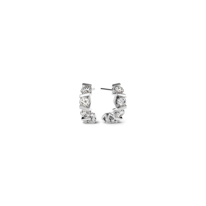 Vivida Creolen, Platin • Diamant von Niessing (N404975-2.8mm-5x-0.08ct-gloss-pt)