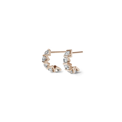 Vivida Creolen • Diamant von Niessing (N404975-2.8mm-5x-0.08ct-gloss-rw)
