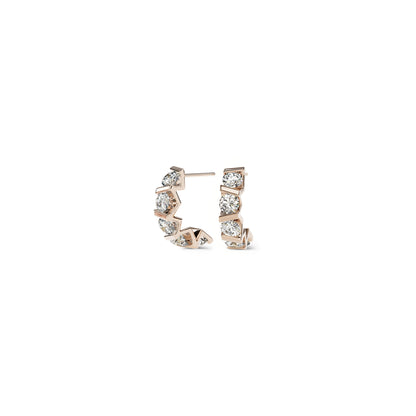 Vivida Creolen • Diamant von Niessing (N404975-2.8mm-5x-0.08ct-gloss-rw)