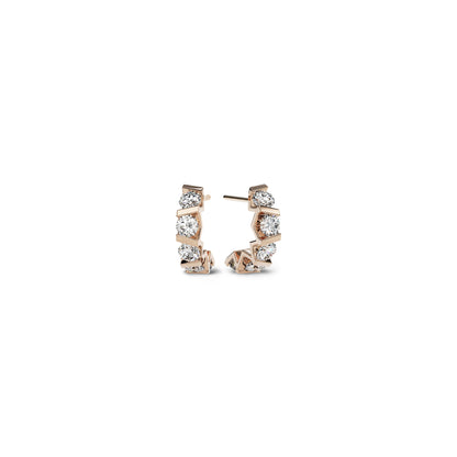 Vivida Creolen • Diamant von Niessing (N404975-2.8mm-5x-0.08ct-gloss-rw)