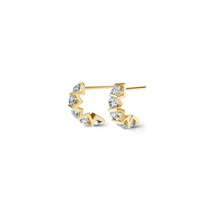 Vivida Creolen • Diamant von Niessing (N404975-3.5mm-5x-0.16ct-gloss-cy)