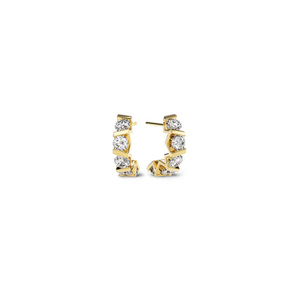 Vivida Creolen • Diamant von Niessing (N404975-3.5mm-5x-0.16ct-gloss-cy)