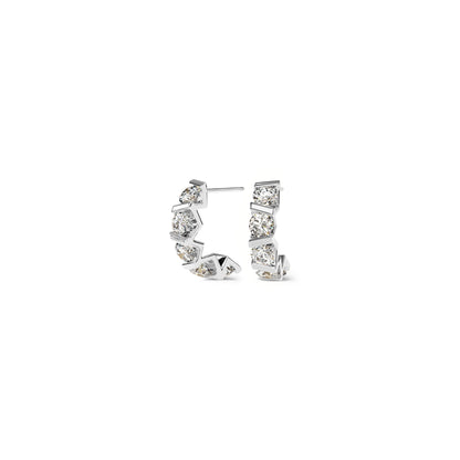 Vivida Creolen, Platin • Diamant von Niessing (N404975-3.5mm-5x-0.16ct-gloss-pt)