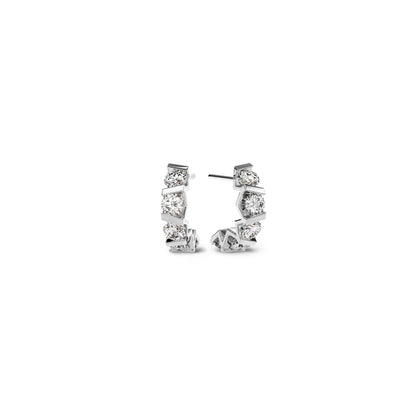 Vivida Creolen, Platin • Diamant von Niessing (N404975-3.5mm-5x-0.16ct-gloss-pt)