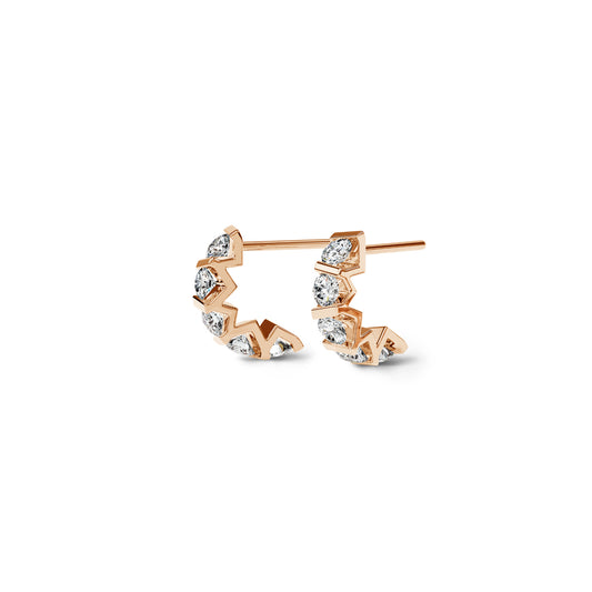 Vivida Creolen von Niessing (N404975-4mm-0.23ct-cr)