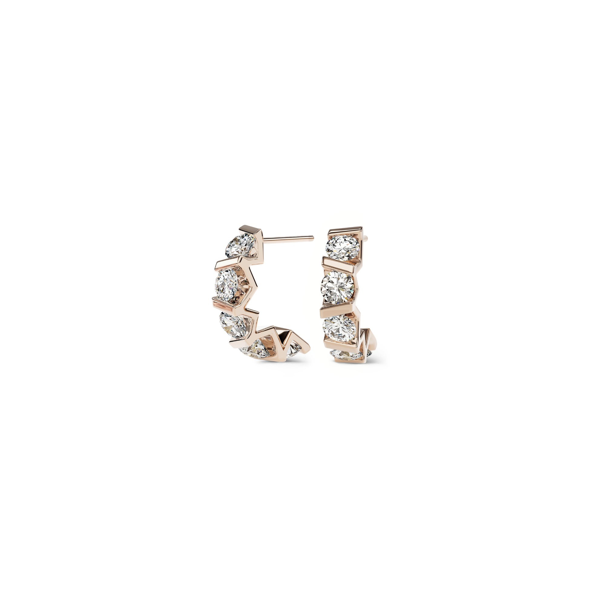 Vivida Creolen von Niessing (N404975-4mm-0.23ct-rw)
