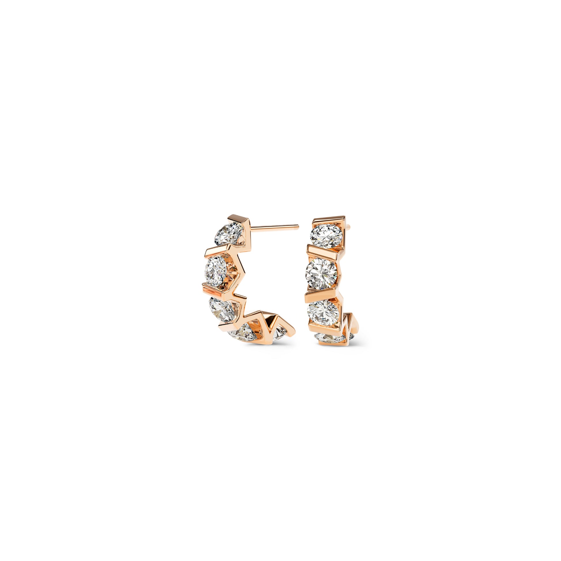 Vivida Creolen von Niessing (N404975-4mm-10x-0.23ct-cr)