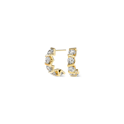 Vivida Creolen • Diamant von Niessing (N404975-4mm-5x-0.23ct-gloss-cy)