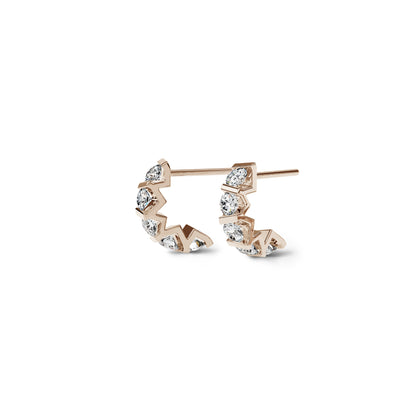 Vivida Creolen • Diamant von Niessing (N404975-4mm-5x-0.23ct-gloss-rw)
