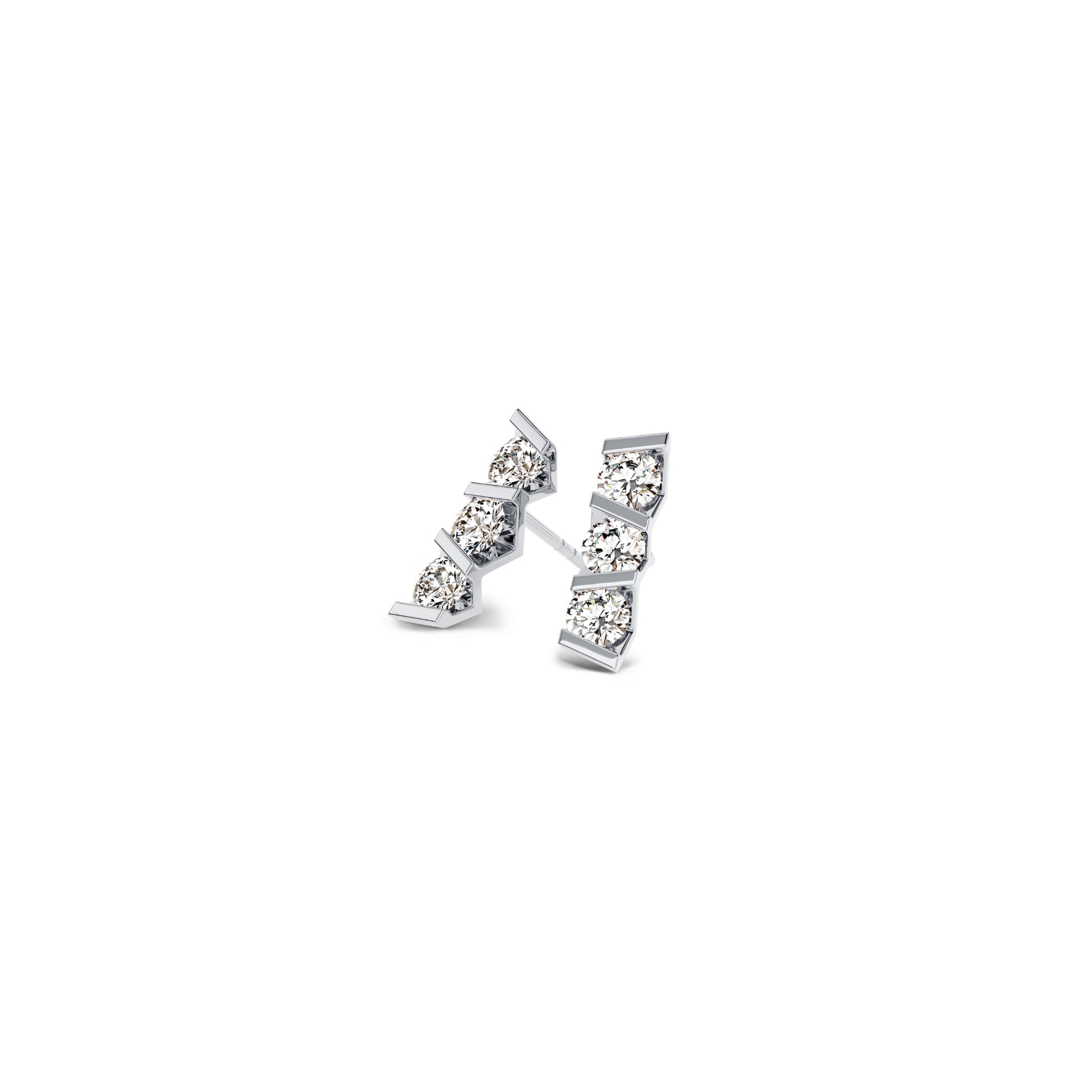 Vivida Ohrstecker, Platin • Diamant von Niessing (N404943-3.5mm-0.16ct-gloss-pt)