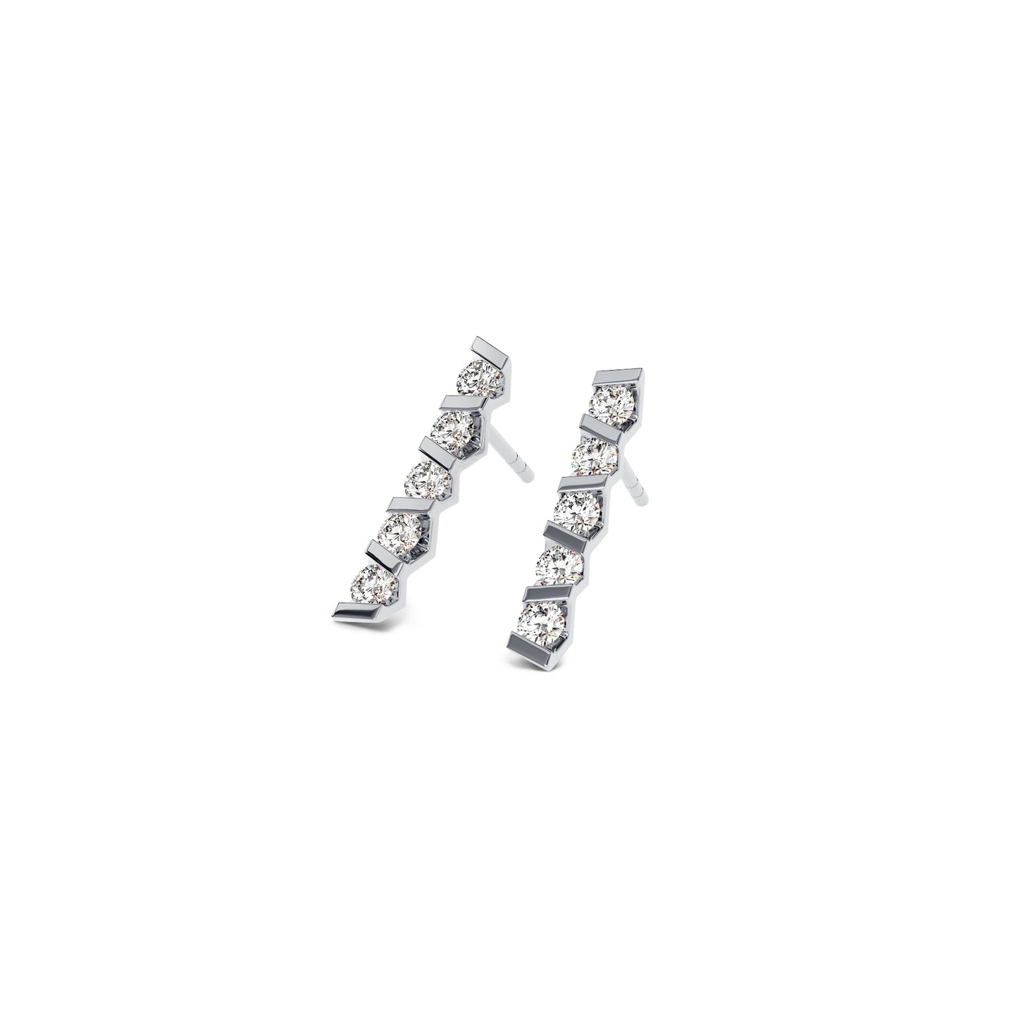 Vivida Ohrstecker, Platin • Diamant von Niessing (N404945-2.8mm-0.08ct-gloss-pt)