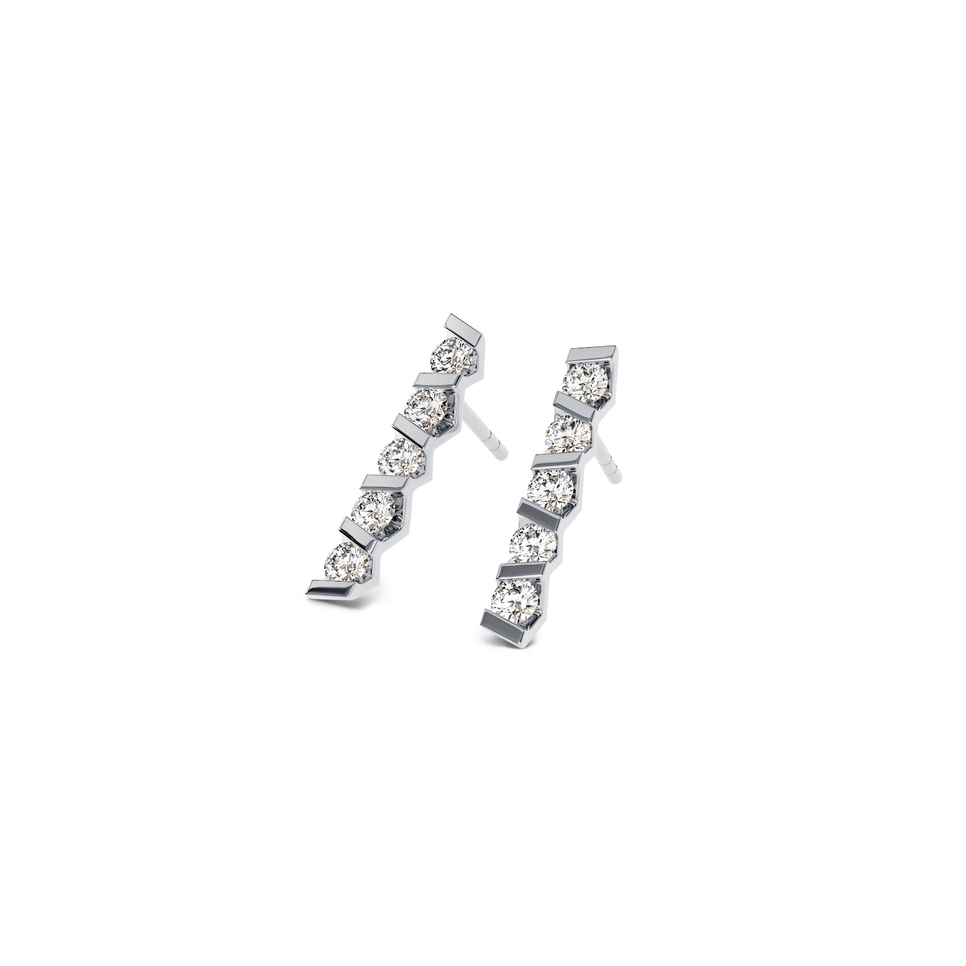 Vivida Ohrstecker, Platin • Diamant von Niessing (N404945-3.5mm-0.16ct-gloss-pt)