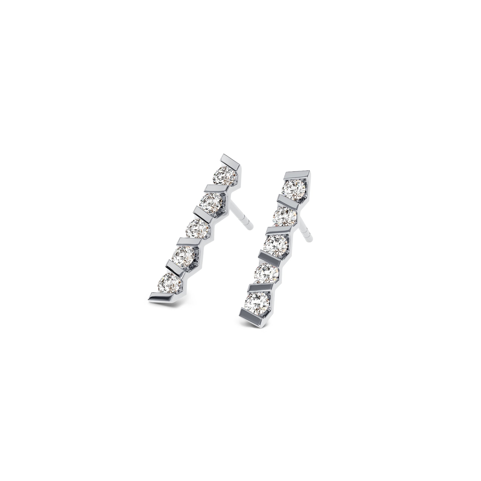 Vivida Ohrstecker von Niessing (N404945-4mm-0.23ct-pt)