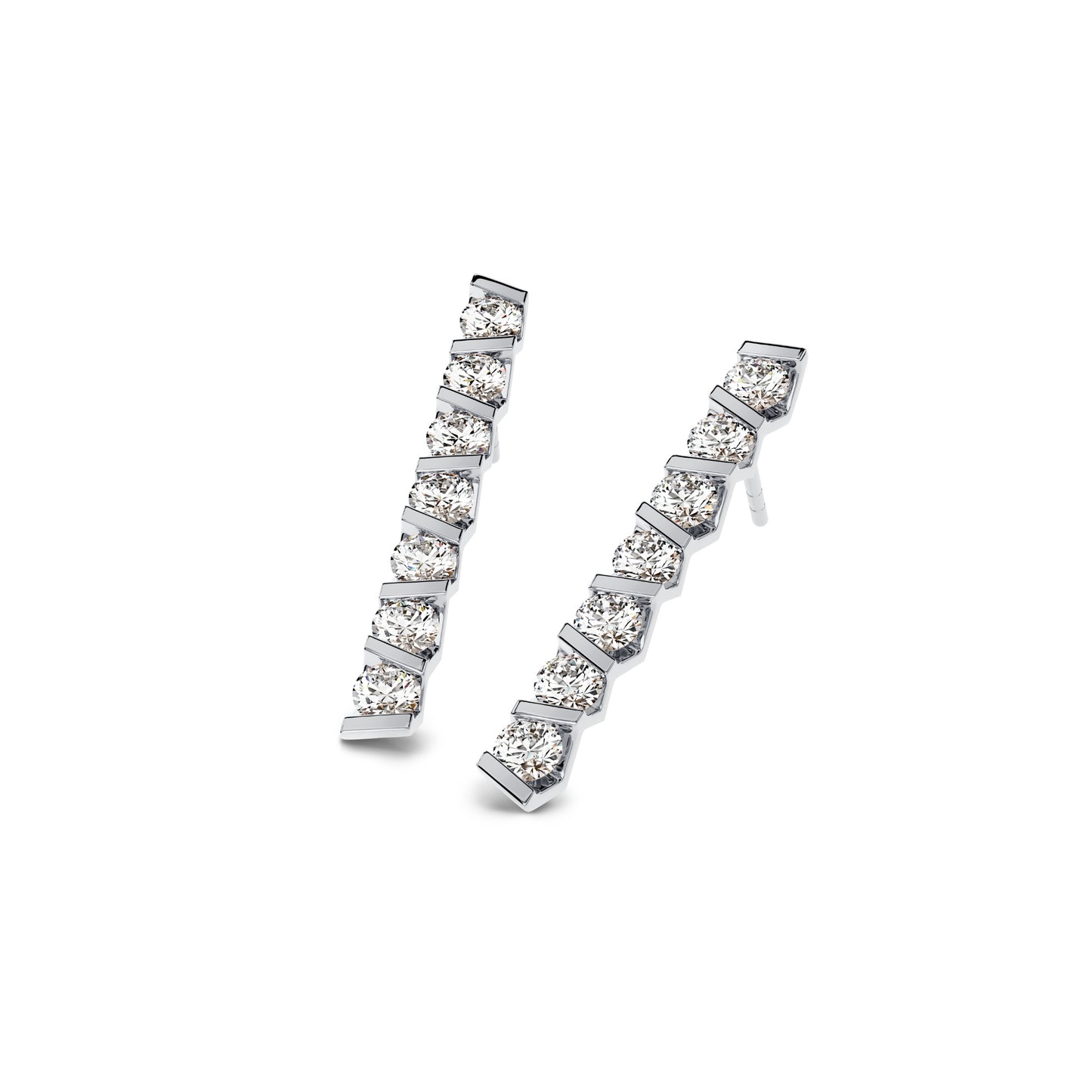 Vivida Ohrstecker, Platin • Diamant von Niessing (N404947-4mm-0.23ct-gloss-pt)