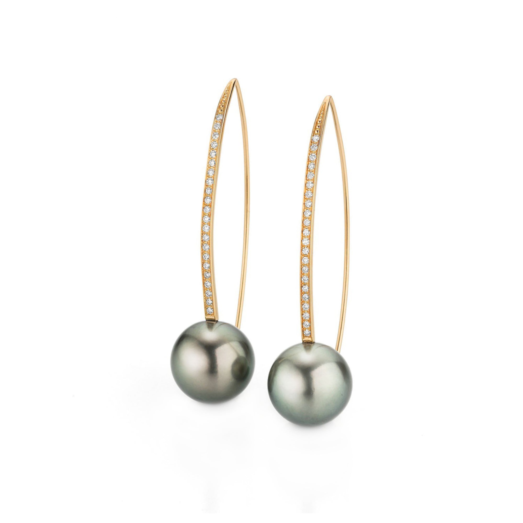 Wave Ohrhaken, Roségold • Diamant von Gellner (5-23215-09)