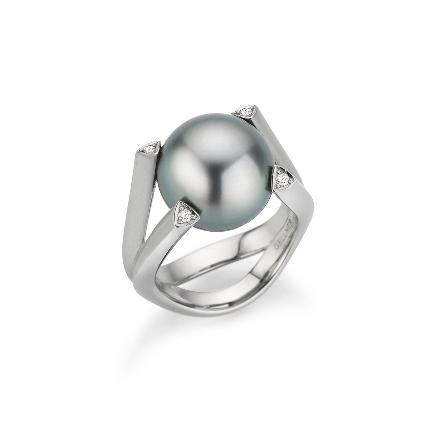 Wave Ring, Platin • Diamant von Gellner (5-24762-03)