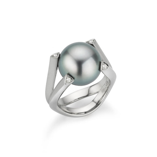 Wave Ring, Platin • Diamant von Gellner (5-24762-03)