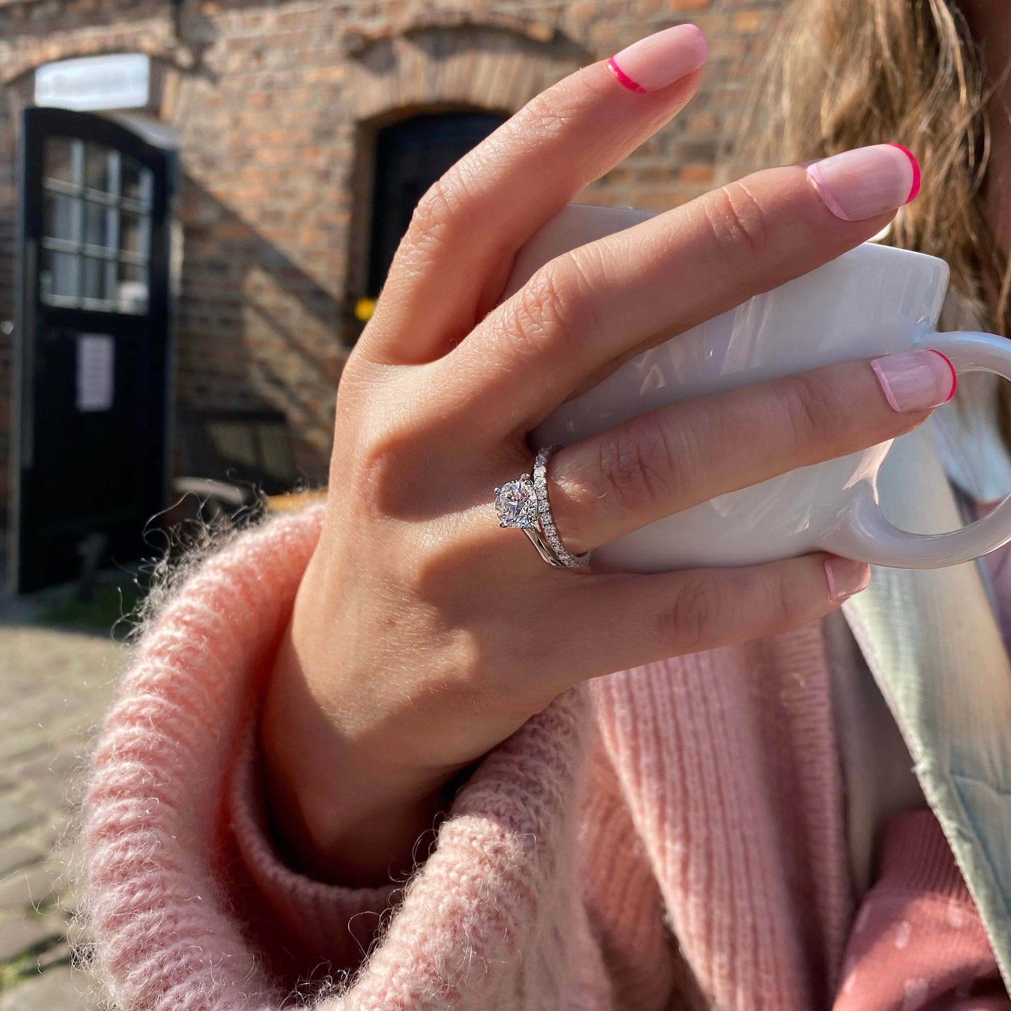 Gigi Ring aus recyceltem Gold mit Labordiamanten - Luxusschmuck aus Berlin von The Good Bling