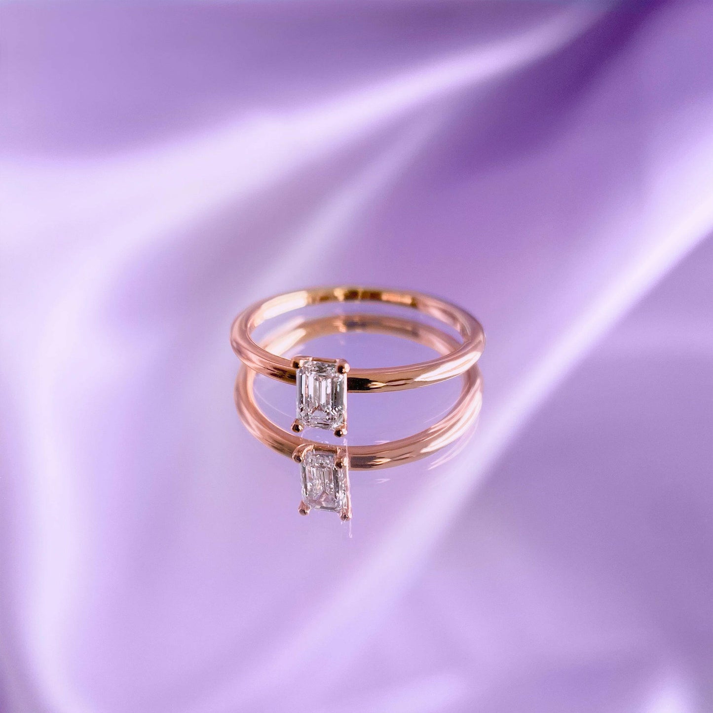 Ring Khloé, Roségold mit Diamant 0.3 ct. von The Good Bling online kaufen (Ref. TGB-Khloe-RG-03)