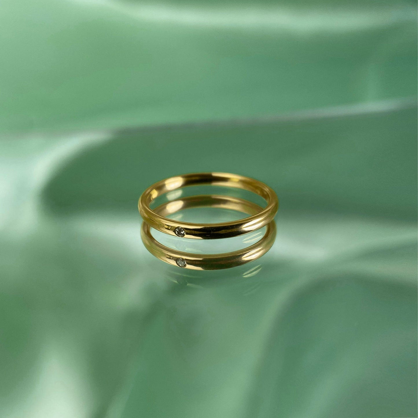 Ring Kim, Gelbgold mit Diamanten von The Good Bling online kaufen (Ref. TGB-Kim-Ring-GG)